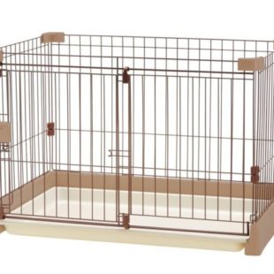 お掃除簡単サークル 90cm x 60cm ブラウン