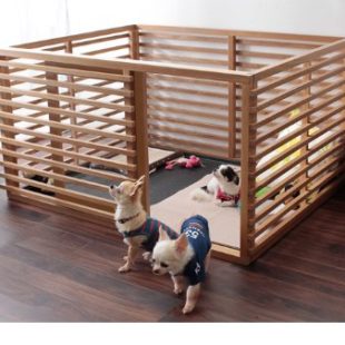 天然木ペット用ケージ 