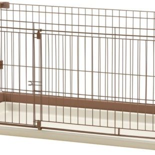 お掃除簡単サークル 120cm x 60cm ブラウン