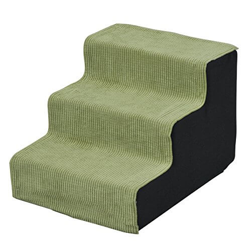 山善 ペットステップ 3段 グリーン