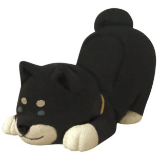 伏せしばスマホスタンド （黒）