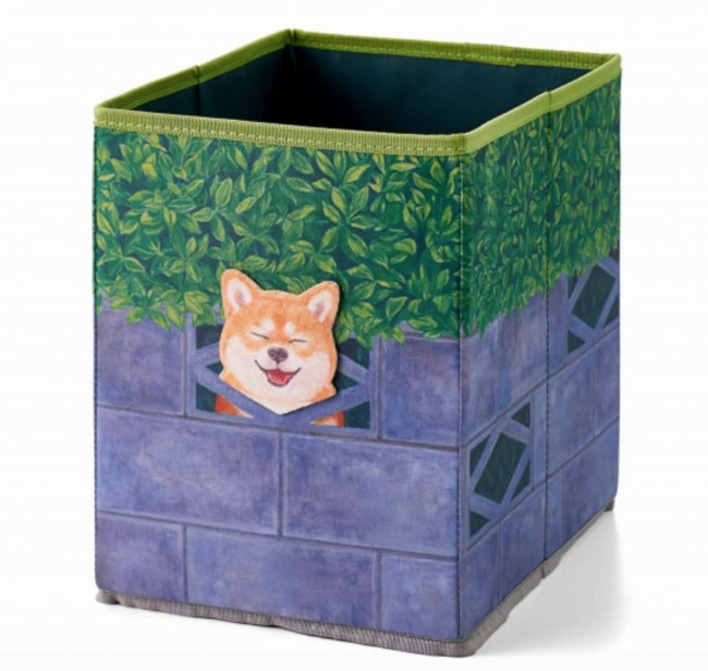 壁からひょっこり！ 好奇心旺盛な 柴犬収納ボックスの会