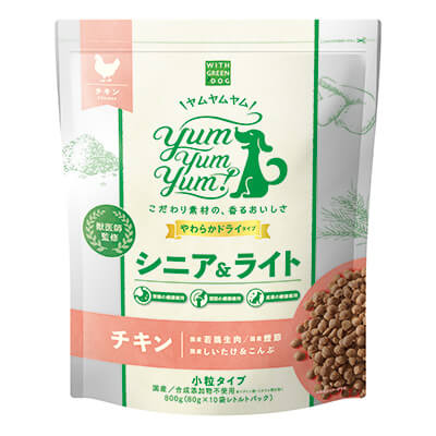 Yum Yum Yum！シニア&ライト　チキン やわらかドライタイプ