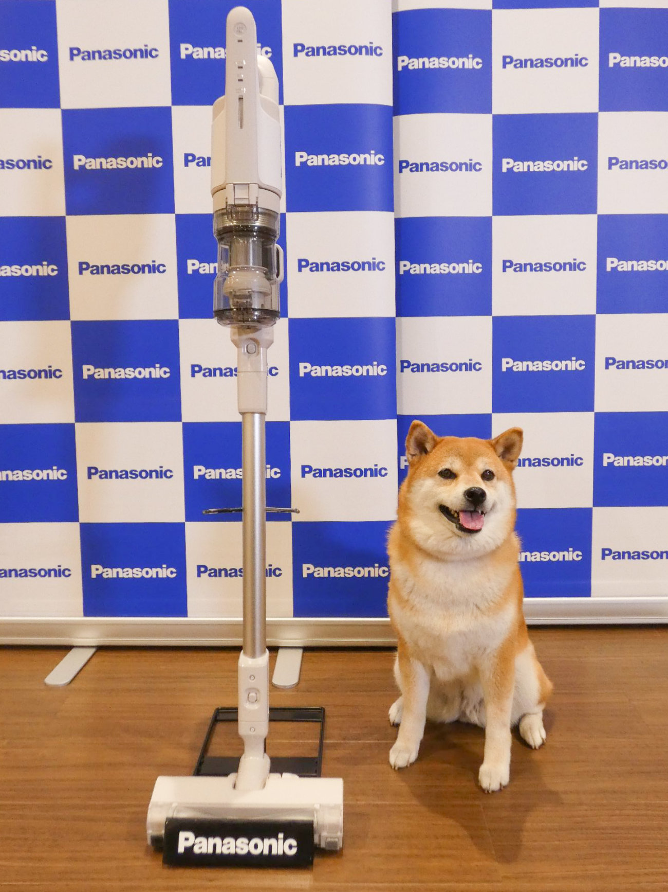 柴犬,パナソニック,掃除機,からまないブラシ