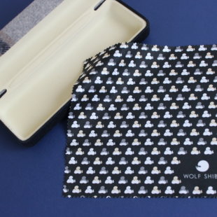 柴犬メガネ拭き[しりーぬ／ブラック]