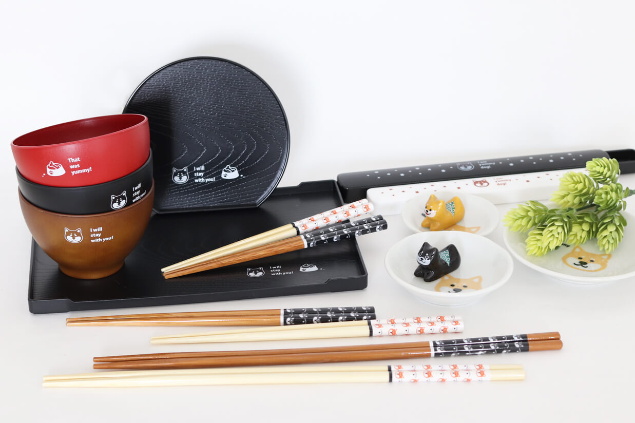 柴犬,食器,田中箸店
