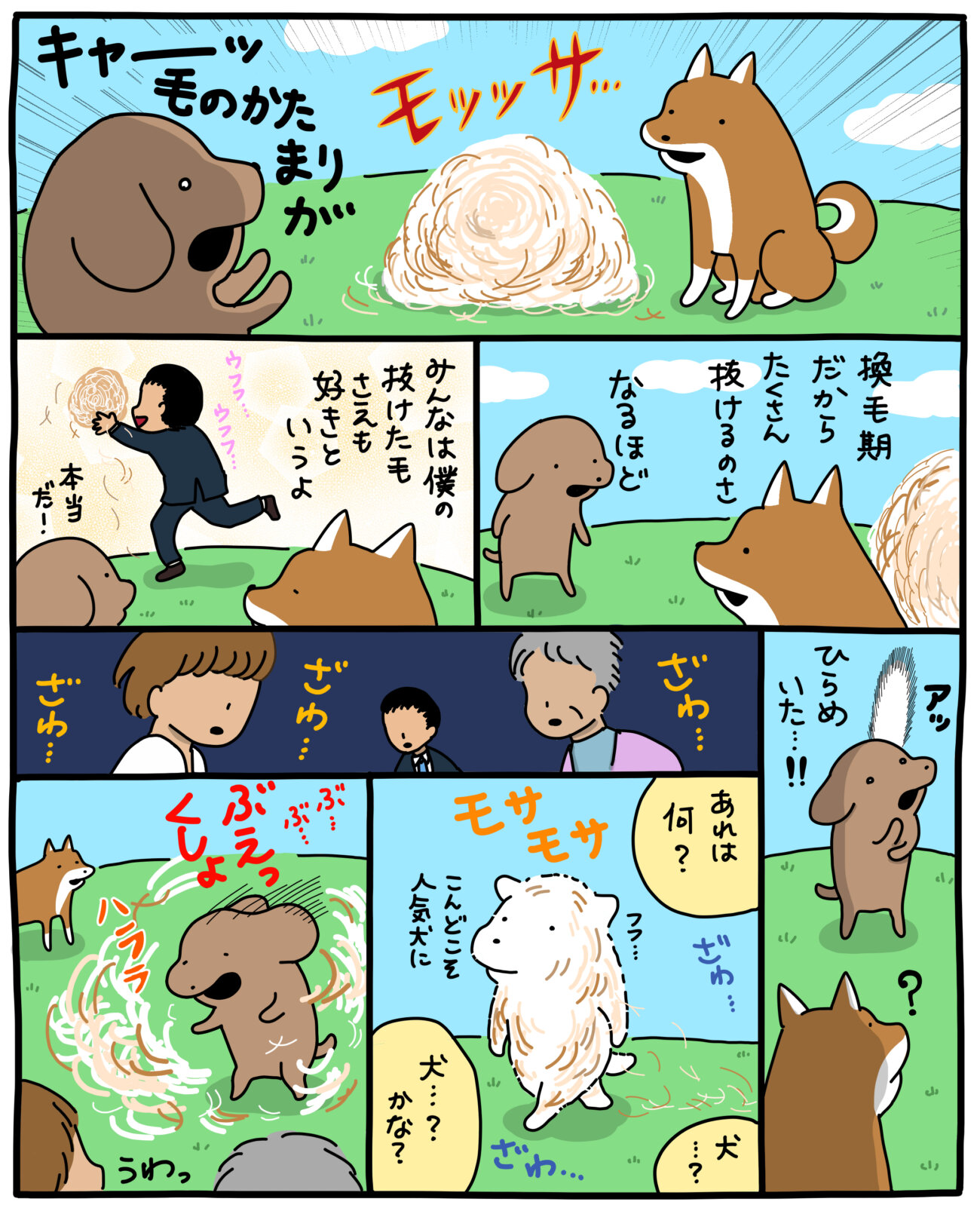 柴犬,マンガ,うかうか