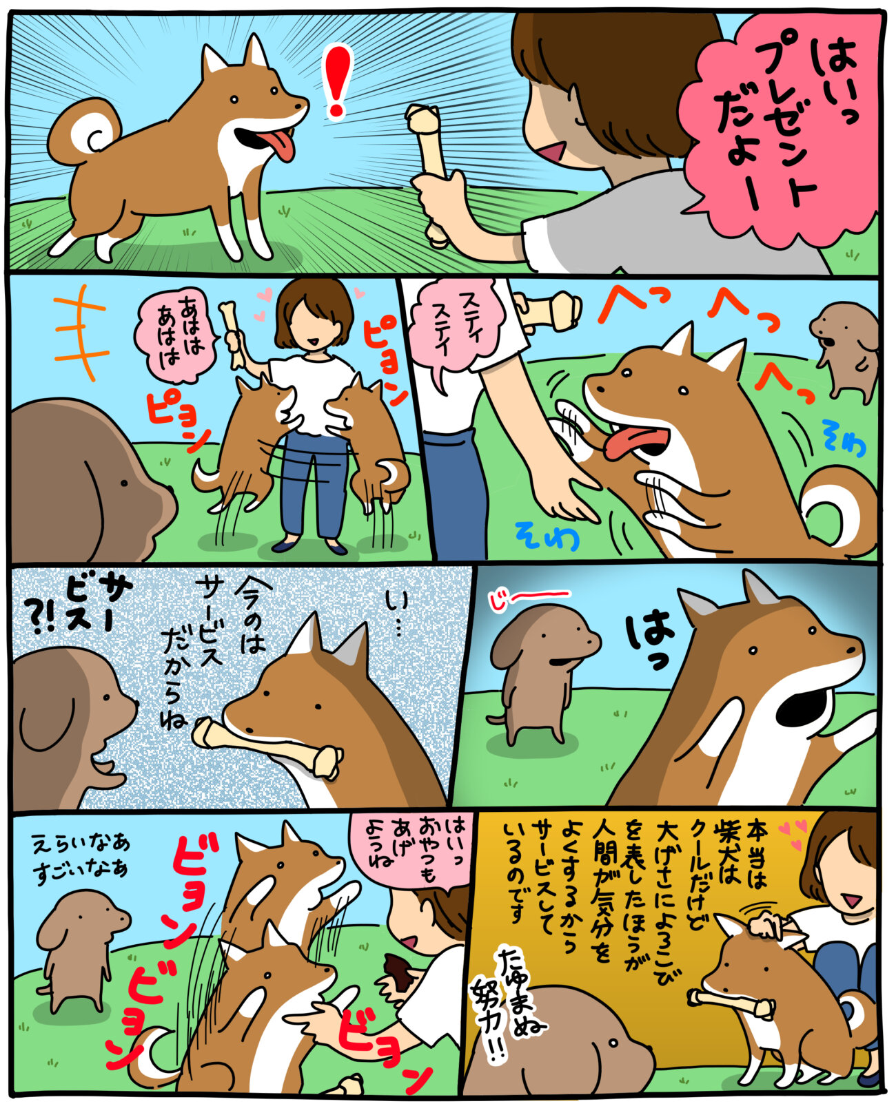 【マンガ連載】こいぬと柴犬#6「柴犬のよろこび」作：うかうか | 柴犬ライフ [Shiba-Inu Life]