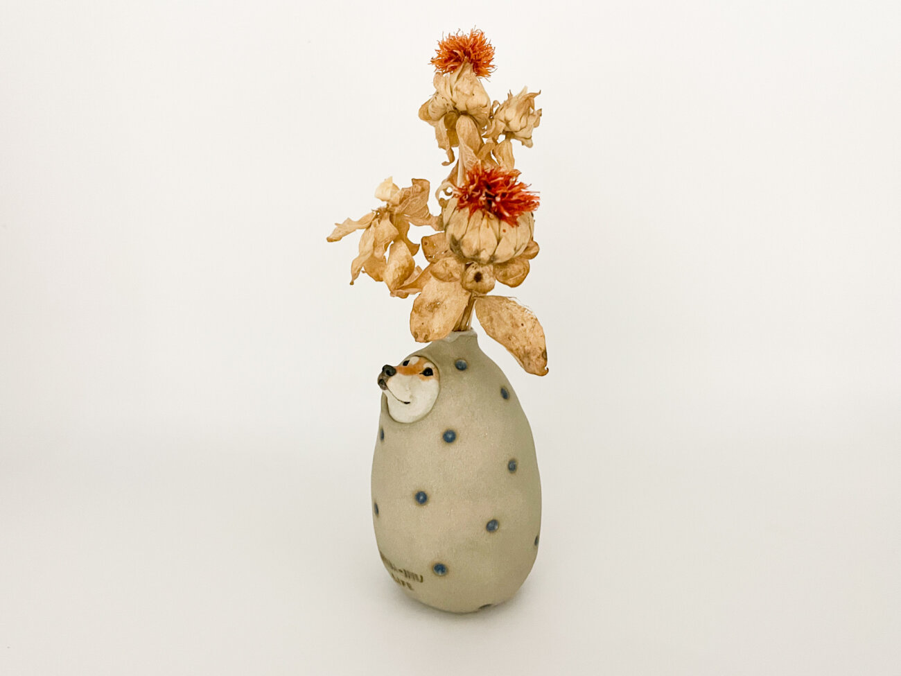 柴犬ライフ,ゆとり炉,一輪挿し