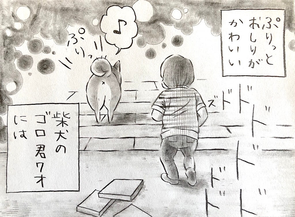 柴犬,柴犬イラスト,妄想しば