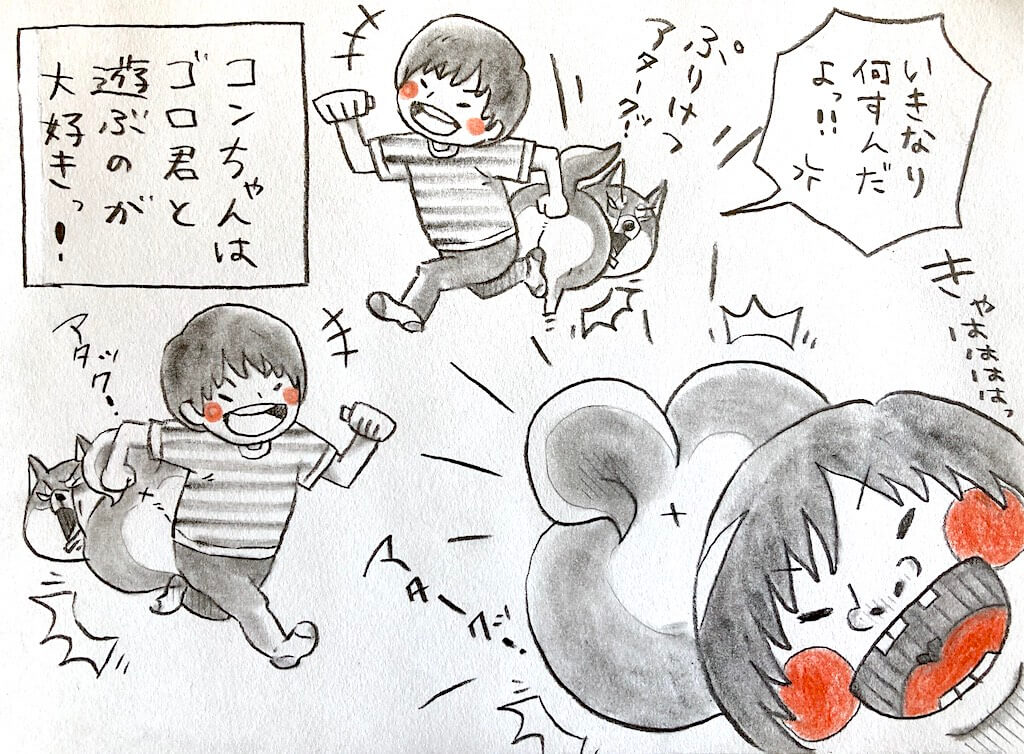 柴犬,柴犬イラスト,妄想しば