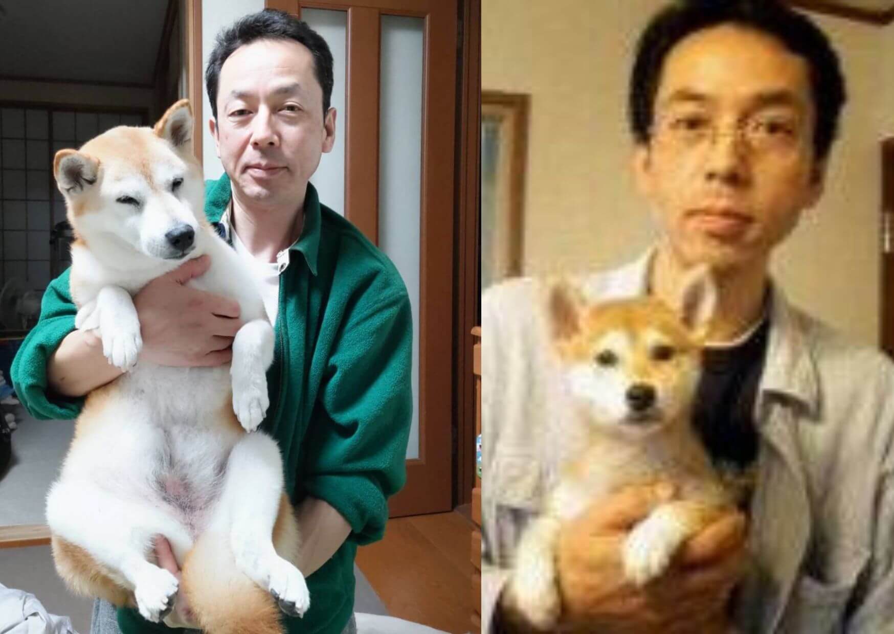 柴犬と飼い主